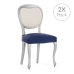 Κάλυμμα για Καρέκλα Eysa BRONX Μπλε 50 x 5 x 50 cm x2