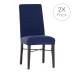 Capa para Cadeira Eysa BRONX Azul 50 x 55 x 50 cm 2 Unidades