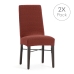 Chair Cover Eysa JAZ Terracotta 50 x 60 x 50 cm 2 Units