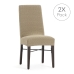 Chair Cover Eysa JAZ Beige 50 x 60 x 50 cm 2 Units