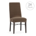 Κάλυμμα για Καρέκλα Eysa JAZ Καφέ 50 x 60 x 50 cm x2