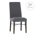 Чехол для кресла Eysa BRONX Темно-серый 50 x 55 x 50 cm 2 штук