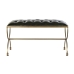 Foot-of-bed Bench DKD Home Decor 90 x 38 x 52 cm Golden Metal Green Metallic