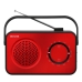 Transistoriradio Aiwa R190RD ROJO Punainen AM/FM