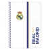 Kniha s Kroužky Real Madrid C.F. 512154066 Modrý Bílý A4