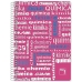 Quaderno Pacsa Rosa Multicolore Din A4 4 Pezzi 80 Pagine