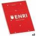 Schrijfblok ENRI Rood A4 80 Lakens (5 Stuks)