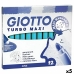 Set Flomastera Giotto Turbo Maxi Nebesko plava (5 kom.)
