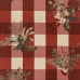 Față de masă rezistentă la pete Belum Christmas Mistletoe Roșu Verde Lin 100 x 155 cm