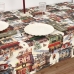 Dėmėms atspari derva dengta staltiesė Belum Christmas City 250 x 140 cm