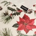 Dėmėms atspari derva dengta staltiesė Belum Christmas Flowers 140 x 140 cm