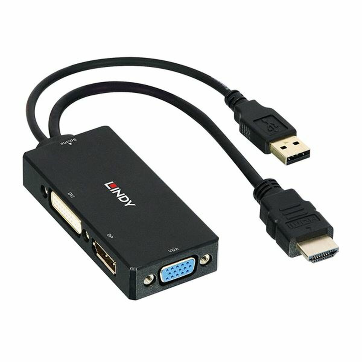 Adaptér HDMI na DisplayPort LINDY Čierna