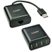 Hub USB LINDY 42679 Negro