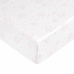 Τοποθετημένο κάτω φύλλο Peppa Pig Λευκό Ροζ 60 x 120 cm