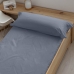 Fitted bottom sheet Decolores Liso Blue 140 x 200 cm