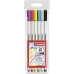 Sæt med Fiberpenne Stabilo Pen 68 Brush Multifarvet (10 enheder)