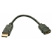 Adaptador DisplayPort a HDMI LINDY 41005 Negro 15 cm