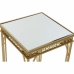 Postranný stolík DKD Home Decor Kov Zrkadlo (2 pcs) (40 x 40 x 56 cm) (35 x 35 x 51 cm)