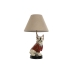 Stolná lampa Home ESPRIT Biela Červená Kov Živica 50 W 220 V 26 x 26 x 46 cm
