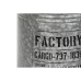 Fiókos Szekrény Szett Home ESPRIT Ezüst színű Sötétbarna Fém Vintage 37 x 37 x 50 cm
