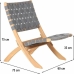 Garden chair Beau Rivage Grey 75 x 73 x 60 cm Foldable 2 Units