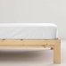 Fitted bottom sheet Decolores Liso White 90 x 200 cm Smooth