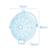 Ventilatore da Parete EDM 33520 Nero 120 W industriale Soffitto