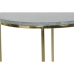 Dviejų staliukų rinkinys DKD Home Decor Žalia Auksinis 46 x 46 x 58 cm