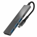 USB elosztó Nilox Hubs USB-C x 4 Fekete