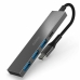 USB elosztó Nilox Hubs USB-C x 4 Fekete