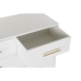 Cassettiera DKD Home Decor Naturale Metallo Bianco Crema Legno di  paulownia (80 x 34 x 84 cm)