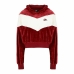Moteriškasdžemperis su gobtuvu Nike Sportswear Heritage Tamsiai raudona