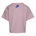 Child's Short Sleeve T-Shirt Nike Knit Girls Pink