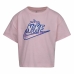 Barn T-shirt med kortärm Nike Knit Girls Rosa