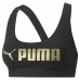 Športni Modrček Puma Črna Zlat Pisana