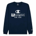 Herensweater zonder Capuchon Champion Legacy Graphic New York Blauw