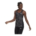 Tričko bez rukávů pro ženy Adidas Fast Graphic Šedý