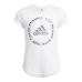 Vaikiška Marškinėliai su trumpomis rankovėmis Adidas Aeroready Bold Balta