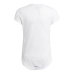 Camisola de Manga Curta Infantil Adidas Aeroready Bold Branco
