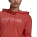 Polar com Capuz Mulher Adidas Essentials Logo Vermelho