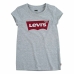 Детски Тениска с къс ръкав Levi's Batwing Тъмно сив