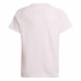 Child's Short Sleeve T-Shirt Adidas Dance Metallic-Print Pink
