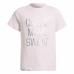 T shirt à manches courtes Enfant Adidas Dance Metallic-Print Rose