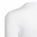 Koszulka z Długim Rękawem Dziecięca Adidas  Techfit K  Biały