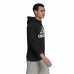 Vīriešu Sporta Krekls ar Kapuci Adidas Essentials Fleece Big Logo Melns