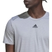 Moška Majica s Kratkimi Rokavi Adidas Hiit Siva