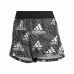 Sports Shorts for Women Adidas Logo Graphic Pacer Black