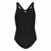 Swimsuit for Girls Adidas Classic Sports 3 Stripes Black