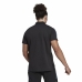 Мъжка поло риза с къс ръкав Adidas All Black Черен
