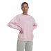 Moteriškas džemperis be gobtuvo Adidas Studio Lounge 3 bandas Rožinė